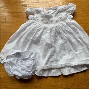 Baby Cottons White Eyelet Dress with Bloomers